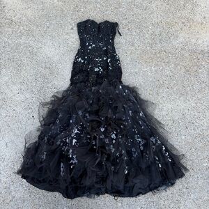 Jovani Black corset bead Evening Gown